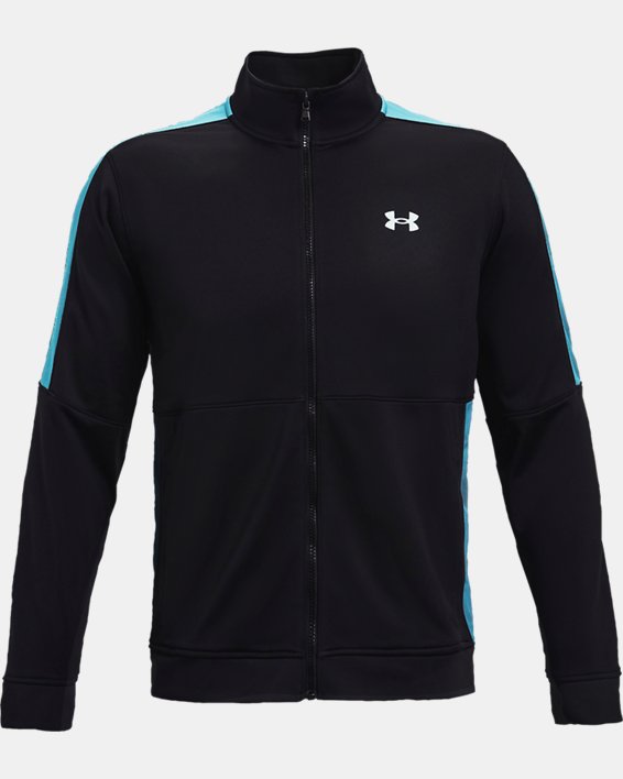 Men's UA Sportstyle Graphic Track Jacket, Black, pdpMainDesktop image number 4